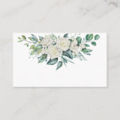 Grijze eucalyptuswitte roses RSVP Informatiekaartje (Achterkant)