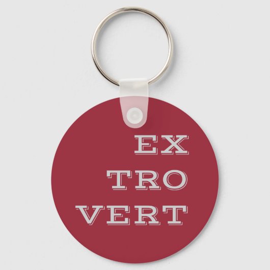 Grijze extravert-Sleutelhanger Sleutelhanger (Voorkant)