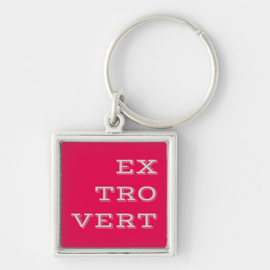 Grijze extravert-Sleutelhanger Sleutelhanger (Voorkant)