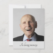 Grijze familielid Passende aankondiging met foto (Voorkant)