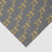 Grijze, Faux Gold 23e (23e) gebeurtenis Tissuepapier (Detail)