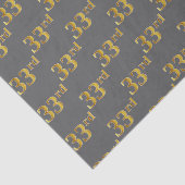Grijze, Faux Gold 33e (33e) gebeurtenis Tissuepapier (Detail)