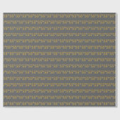 Grijze, Faux Gold 55e (vijftig) gebeurtenis Cadeaupapier (Vlak)