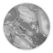 Grijze faux Marmer Stone Ceramic Pull Keramische Knop (Voorkant)