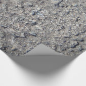 Grijze faux, ruw beton cadeaupapier (Hoek)