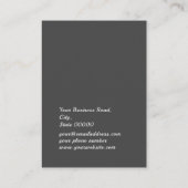 Grijze faux Silver Glitter Jewelry's die display w Visitekaartje (Achterkant)