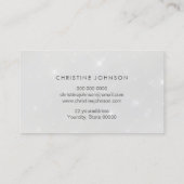 " grijze faux sparkle butterfly " - kaart visitekaartje (Achterkant)