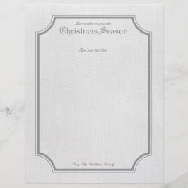 Grijze feestdag / kerstbrief Briefpapier