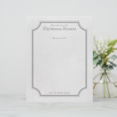 Grijze  feestdag / kerstbrief Briefpapier (Staand voorkant)