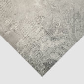 Grijze Fiets Bloemen Distressed Antiek Tissuepapier (Detail)