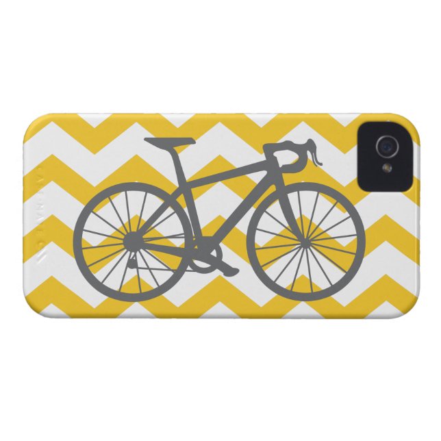 Grijze fiets iPhone draagtas Case-Mate iPhone Case (Achterkant Horizontaal)
