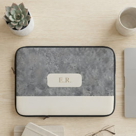 Grijze Filteneffect Laptophoes Modern Persoonlijk Laptop Sleeve