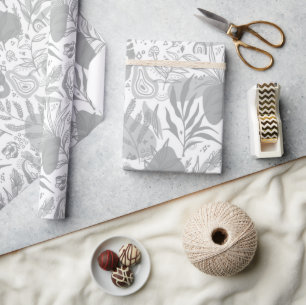 Grijze flacon zonder naadloos patroon cadeaupapier