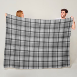 Grijze flatpanel afdrukken, fleece Blanket, 60 x 8