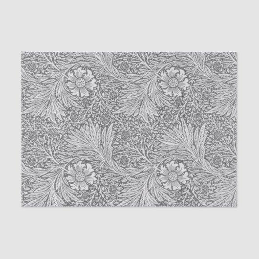 grijze Floral | Ontkoppeling Tissuepapier (Voorkant)