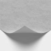 Grijze Floral reliëf look Cadeaupapier (Hoek)