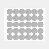 Grijze Floral reliëf look Labels (Vel)