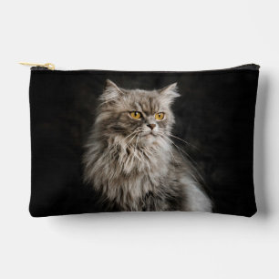Grijze Fluffy Kat  Etui