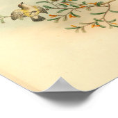 Grijze  flycatcher Bird Print (Hoek)