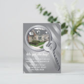 Grijze foto Sjabloon Sleutel Ring Nieuw startpunt  (Staand voorkant)