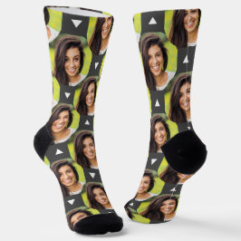 Grijze foto van Vriendin voor Boyvriend Fun Socks Sokken