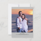 Grijze foto verticaal - 3x5 Save the Date (Achterkant)
