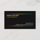 Grijze fotograaf visitekaartje (Achterkant)