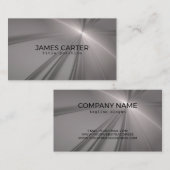 grijze fractal visitekaartje (Voorkant / Achterkant)