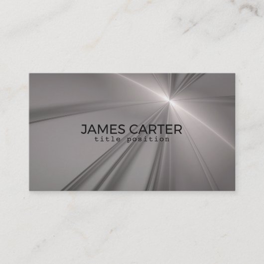 grijze fractal visitekaartje (Voorkant)