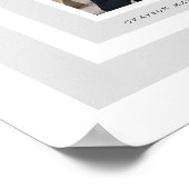 Grijze Frames Foto Afstudeer Handtekening Poster (Hoek)