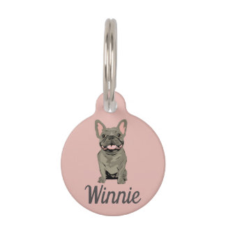 Grijze Franse Bulldog Huisdierpenning