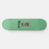 Grijze Franse Bulldog Persoonlijk Skateboard (Horizontaal)