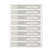 Grijze  Franse Regency Lace Weddings Adreslabel Wikkel (Vel)