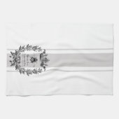 Grijze Fransen inspireerde Laurel Wreath Queen Bee Theedoek (Horizontaal)
