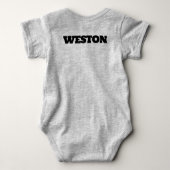 Grijze Future All Star Ladende Baby Basketbal Romper (Achterkant)