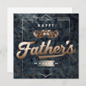 Grijze futuristische Vaderdagkaart Kaart (Voorkant / Achterkant)