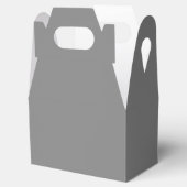 Grijze Gable Favor Box Bedankdoosjes (Geopend)