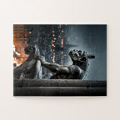 Grijze gaffelaar legpuzzel (Horizontaal)
