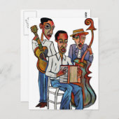 Grijze galerij: Blues Boys Briefkaart (Voorkant / Achterkant)