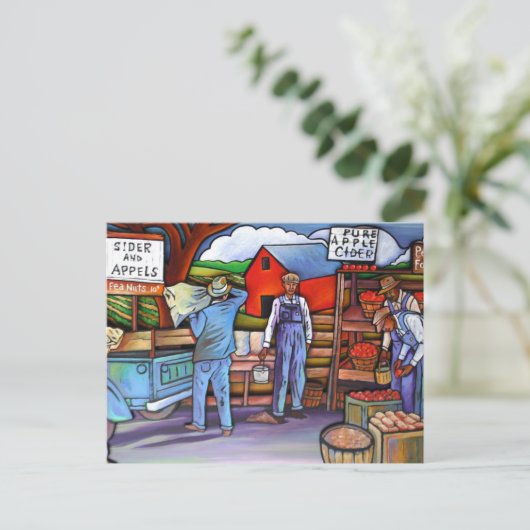 Grijze galerij: de vruchten van arbeid briefkaart (Staand voorkant)