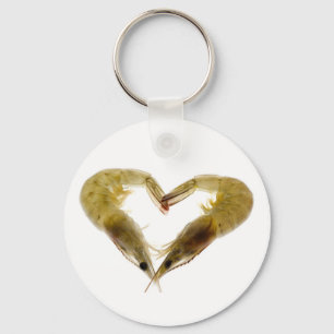 Grijze garnalen uit liefde sleutelhanger