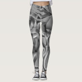 Grijze gebogen vormen, met lichttonen leggings (Voorkant)