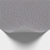 Grijze gebreid textielpapier cadeaupapier (Hoek)