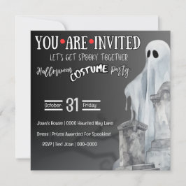 Grijze geest in begraafplaats en grafstenen kaart