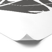 grijze gefractioneerde recyclingsignalering poster (Hoek)