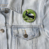 Grijze gekroonde kraan Button (In situ)