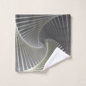 grijze gele draai bad handdoek (Wasdoekje)