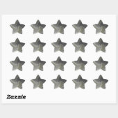 grijze gele draai ster sticker (Vel)