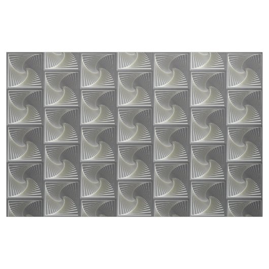 grijze gele draai stof (Fat Quarter)