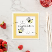 Grijze Gele Hommel Op Maat Servet (Insitu)